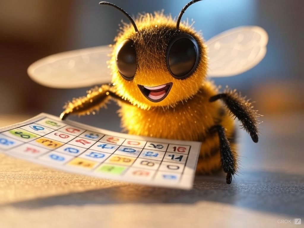 Das Bienen Kurier 2025-Jahresbingo!