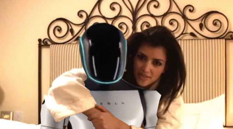Kim Kardashian und Tesla Optimus