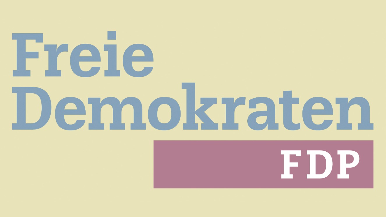FDP-Logo in Grauton